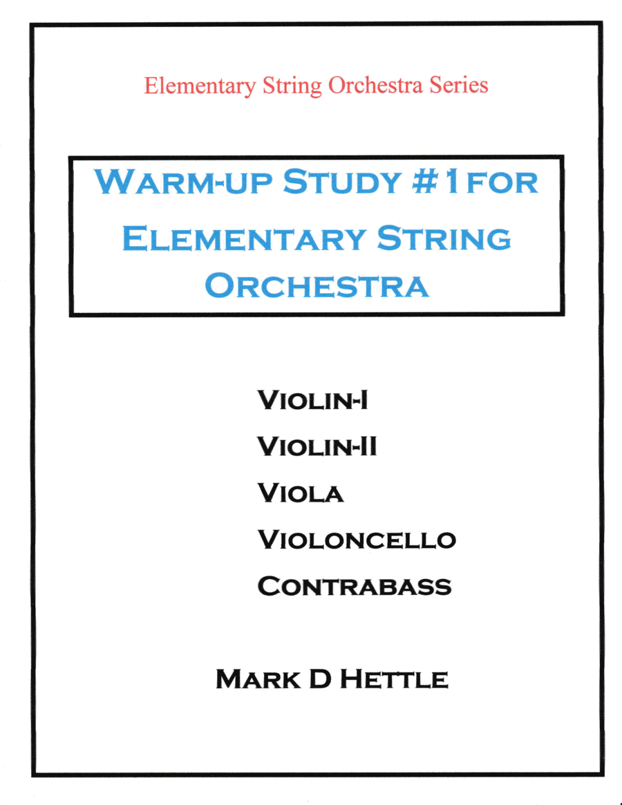 Warm-up Study #1 for Elementary String Orchestra image number null