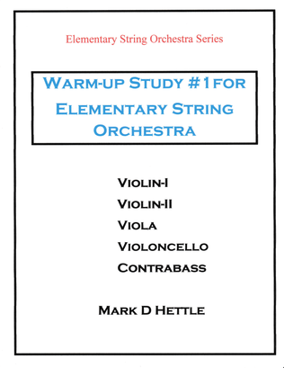 Book cover for Warm-up Study #1 for Elementary String Orchestra