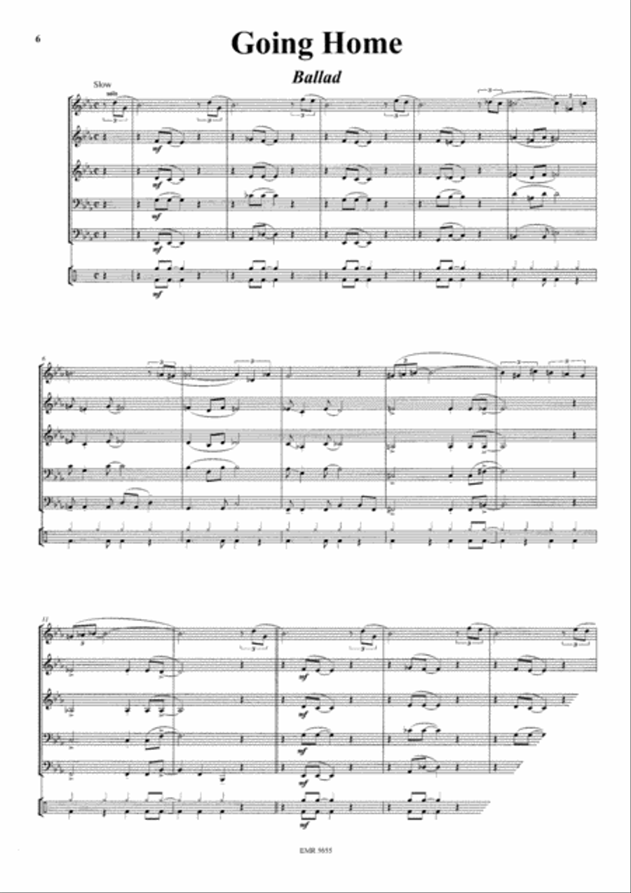 Happy-Go-Lucky-Rag / Going Home / Sweet and Mellow Brass Band scores gallery preview page 4