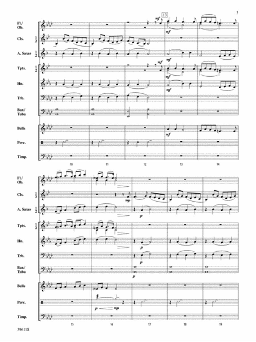 Three Welsh Songs: Score Three Welsh Songs: Score Concert Band scores gallery preview page 3