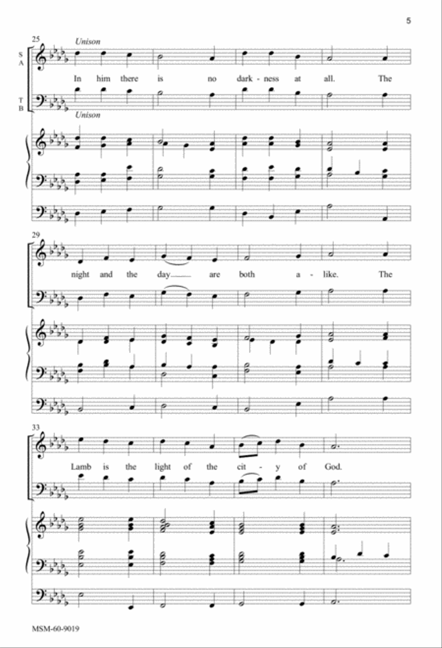 I Want to Walk as a Child of the Light 4-Part scores gallery preview page 4