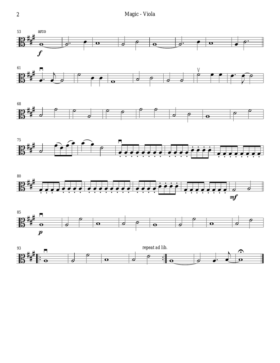 Magic String Quartet scores gallery preview page 6