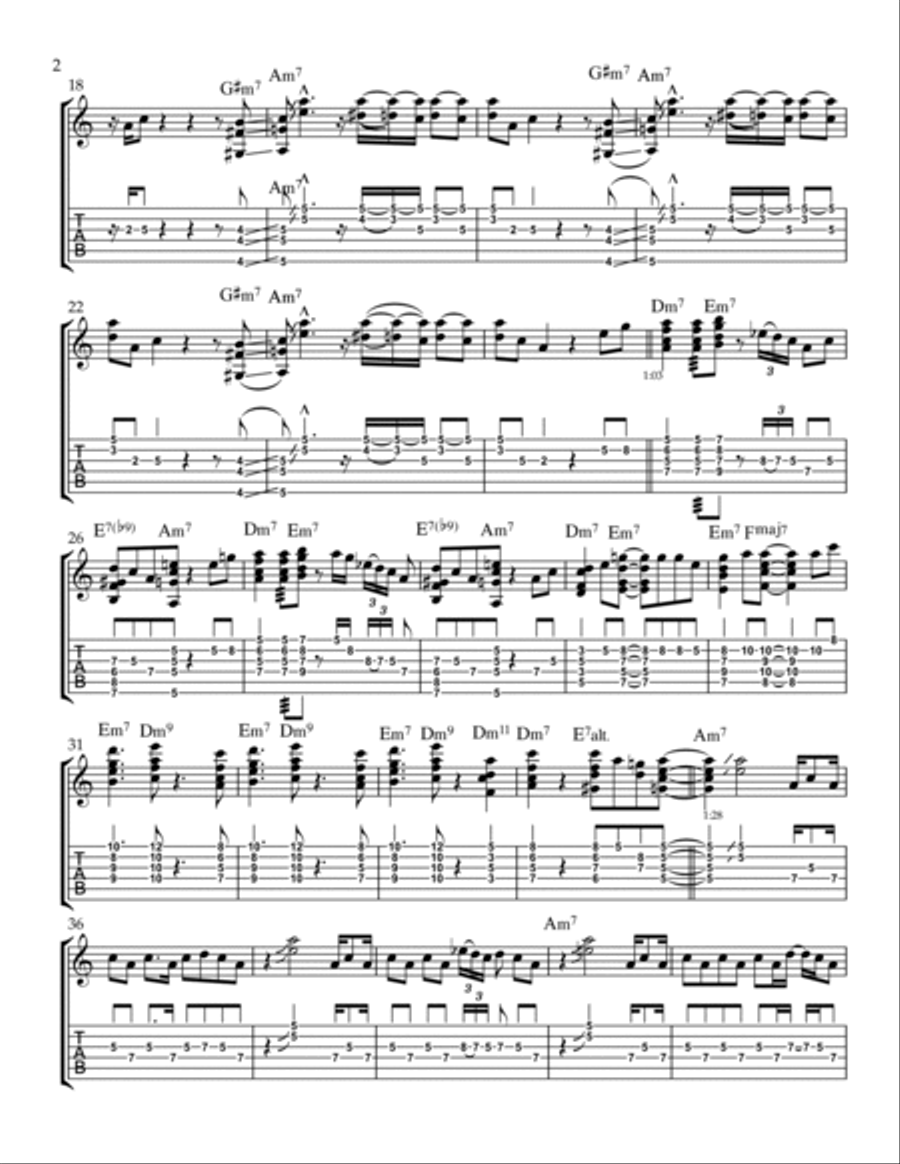 Bumpin' On Sunset Electric Guitar scores gallery preview page 2