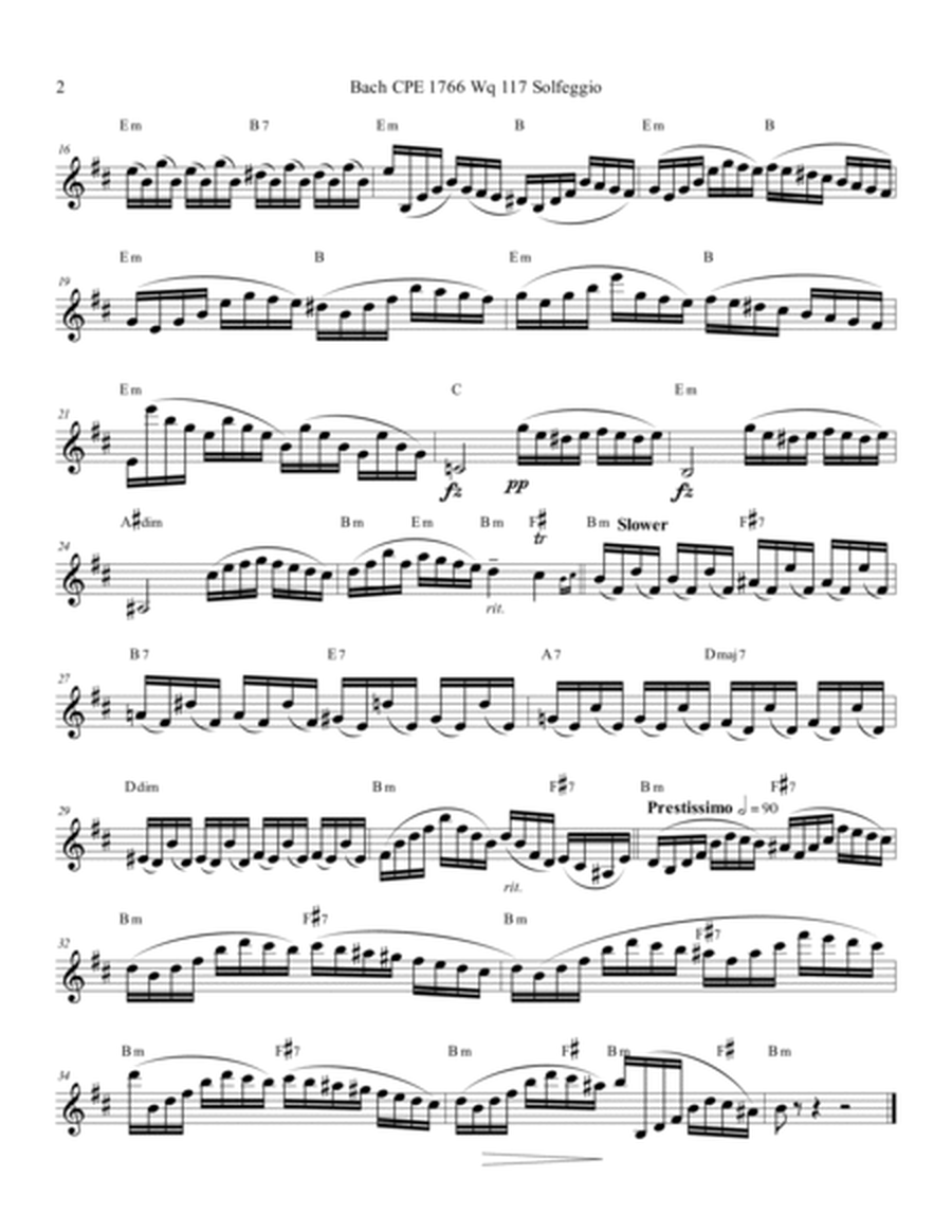 Bach CPE Solfeggio for Oboe
