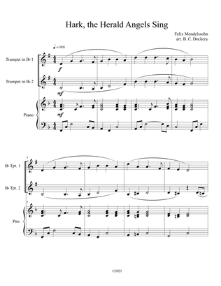 Hark, the Herald Angels Sing (Trumpet Duet with Piano Accompaniment)