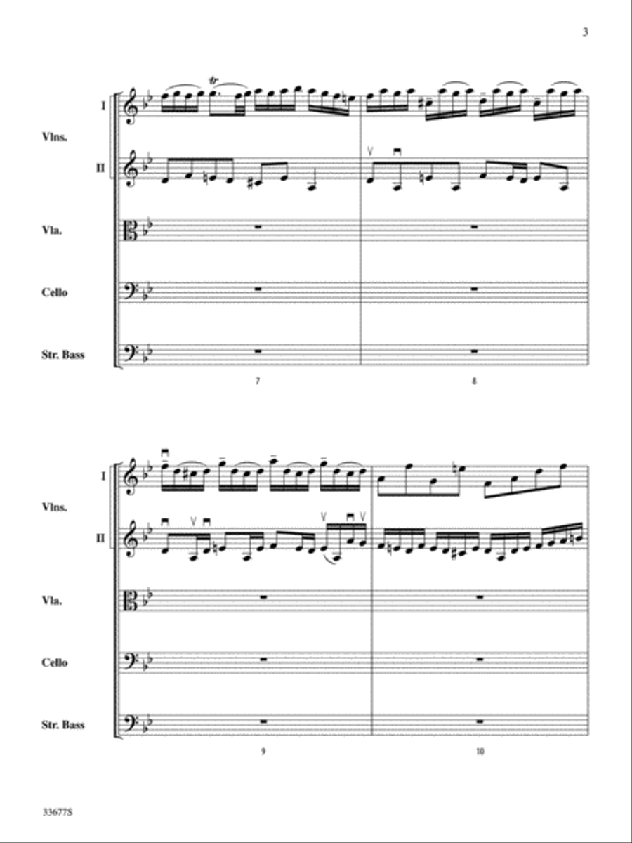 Organ Fugue in G Minor String Orchestra scores gallery preview page 3