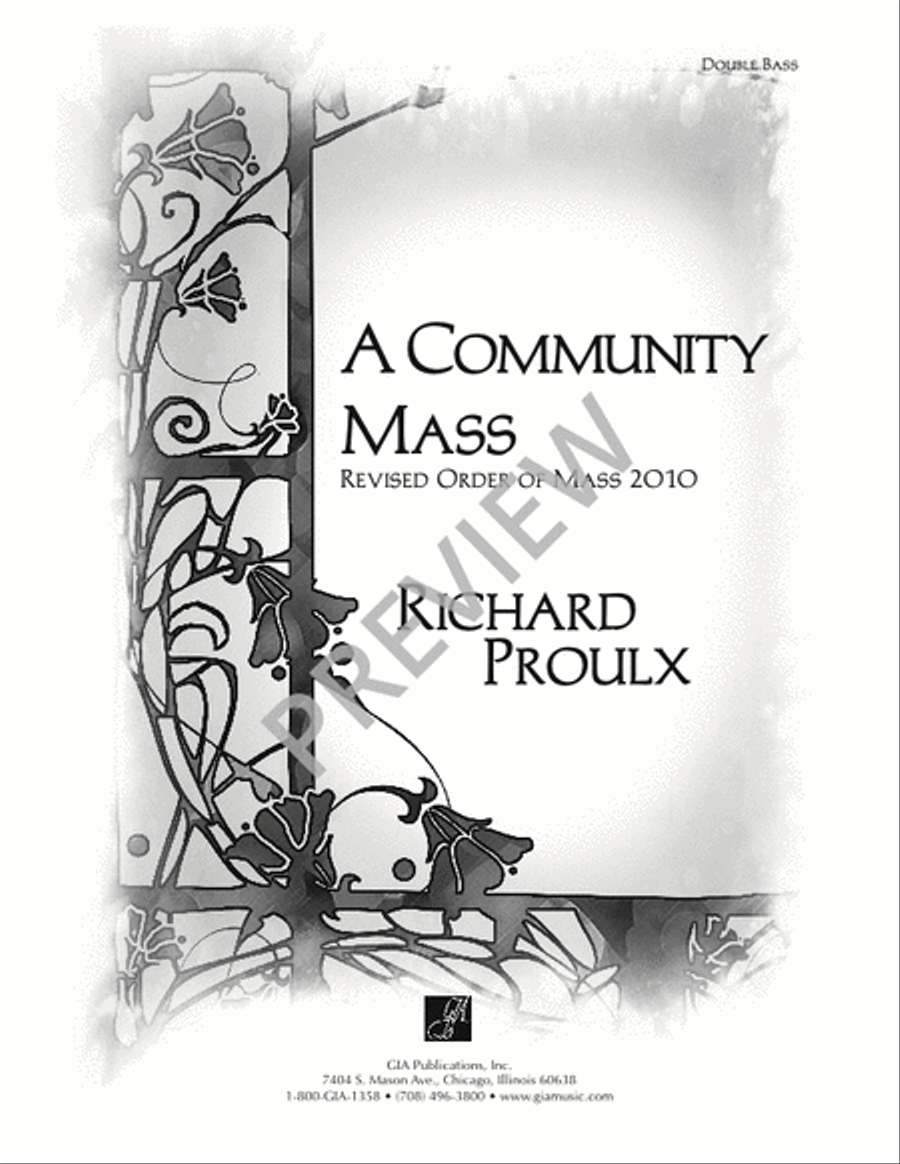 A Community Mass - String edition Flute scores gallery preview page 18