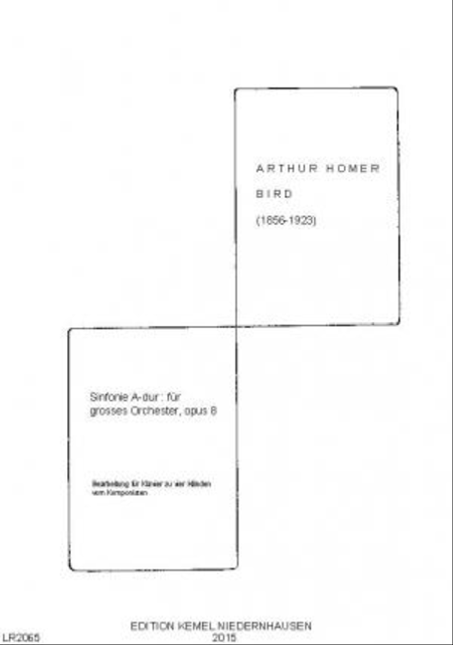 Sinfonie A-dur Piano Duet scores gallery preview page 1