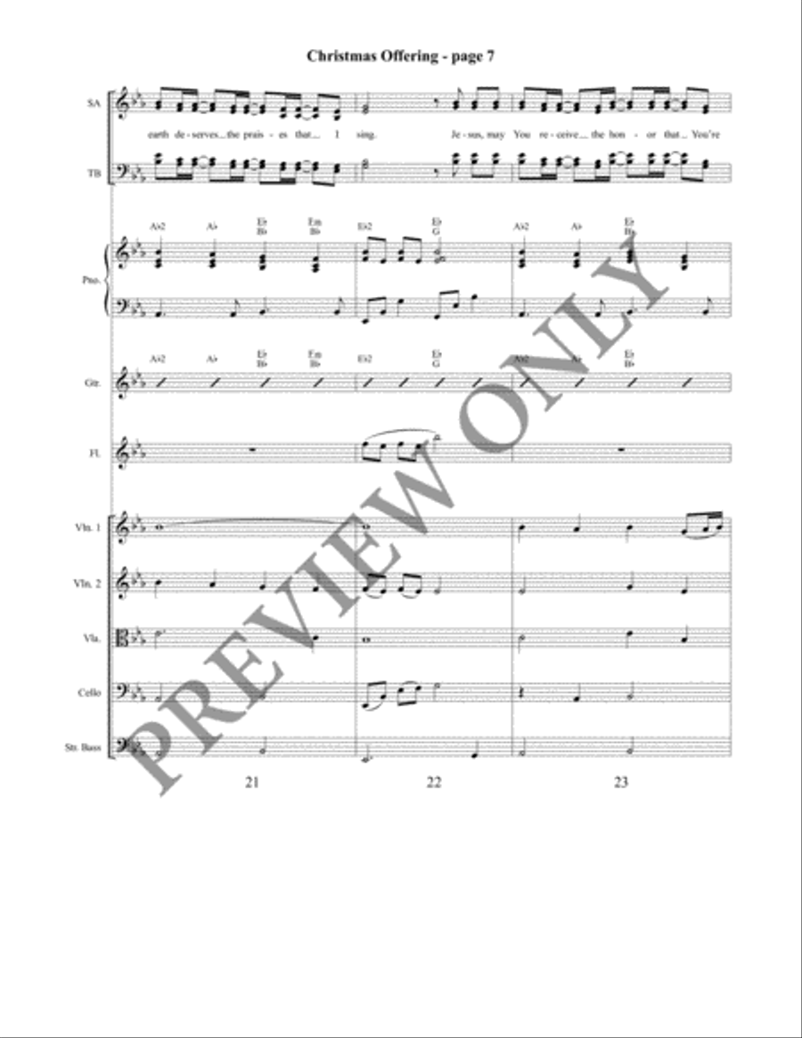 Christmas Offering Christmas Offering 4-Part scores gallery preview page 8