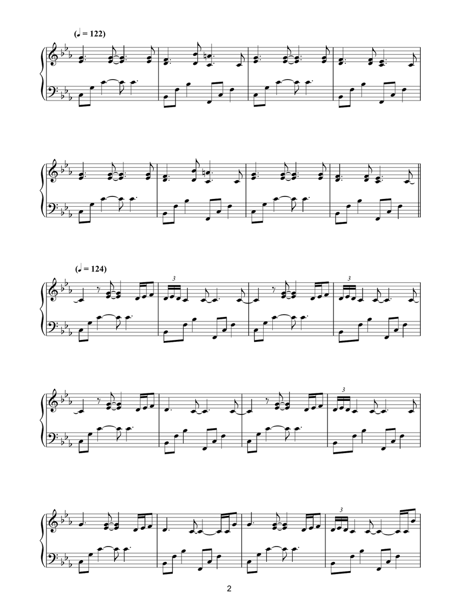 Ora Piano Solo scores gallery preview page 2