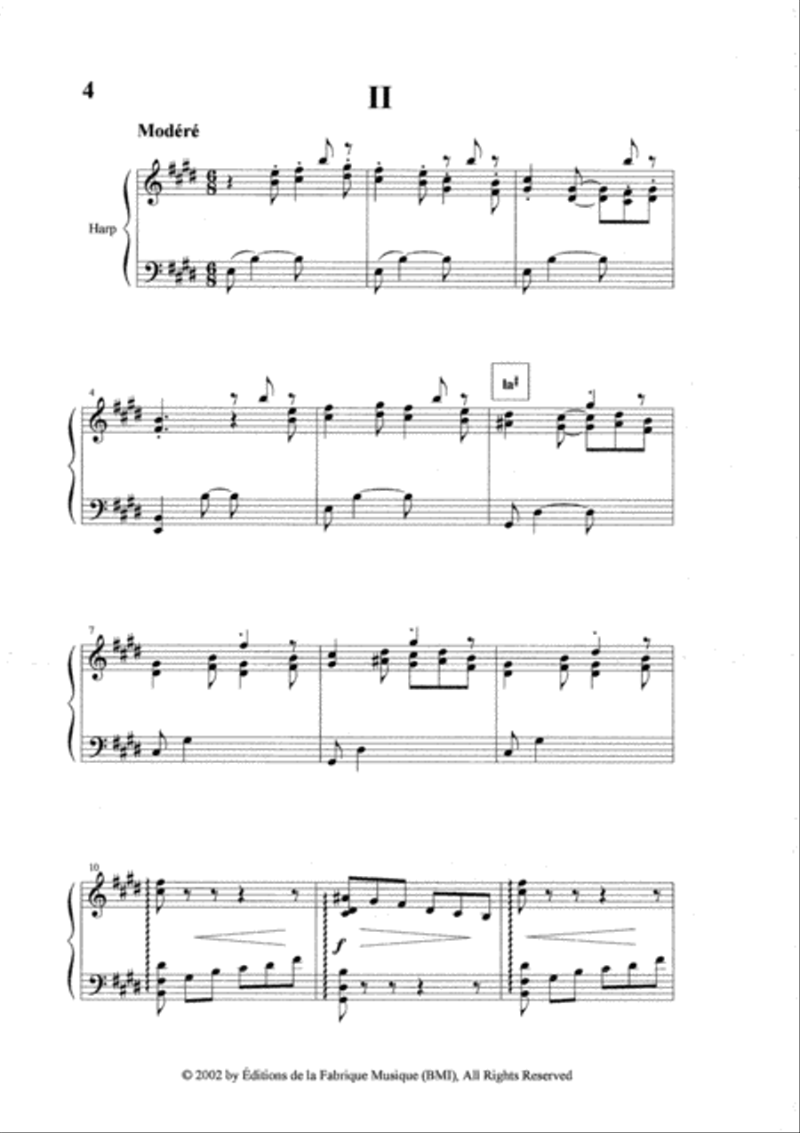 Germaine Tailleferre: Le Petit Livre de Harpe de Madame Tardieu, 18 études for the harp