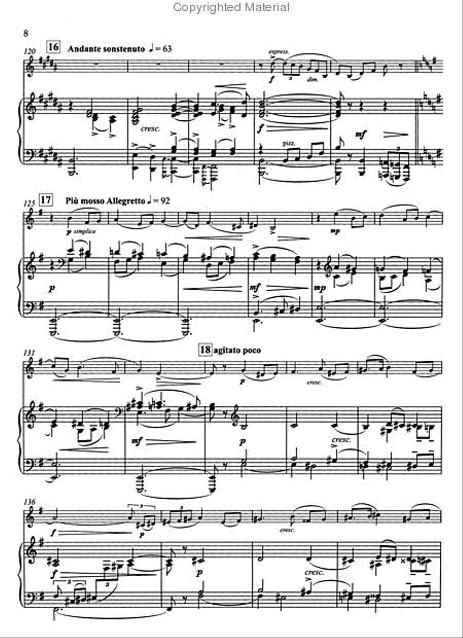 Concerto for Alto-Saxophone and String Orchestra E flat major op. 109 Alto Saxophone scores gallery preview page 2