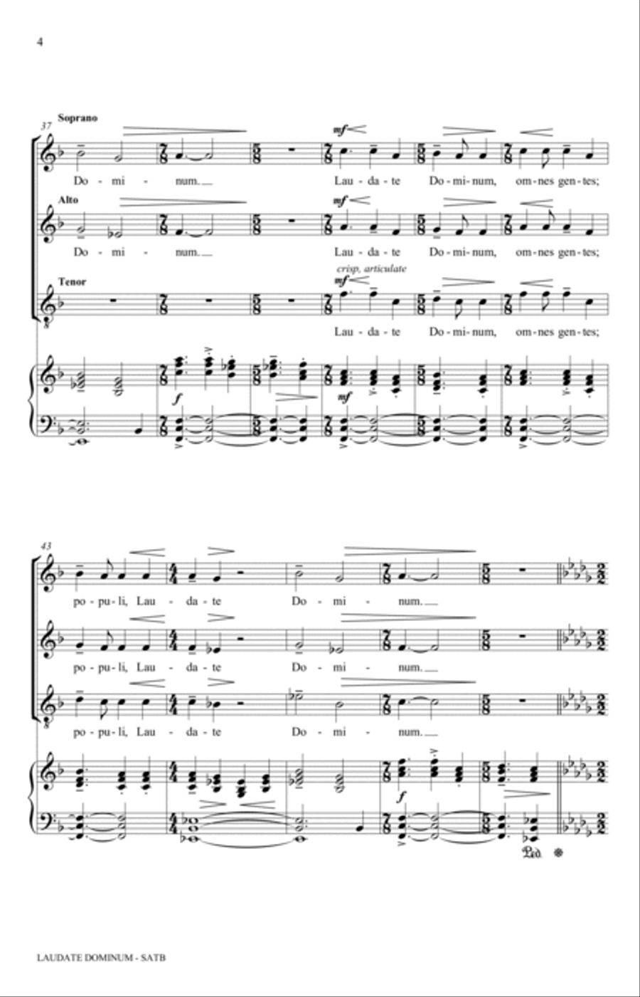 Laudate Dominum 4-Part scores gallery preview page 4