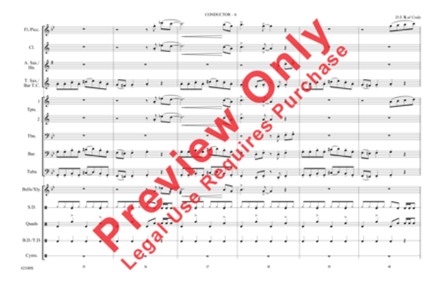 The Jazz Police Marching Band scores gallery preview page 7
