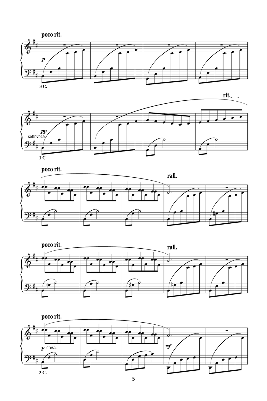 Le Onde Piano Solo scores gallery preview page 5