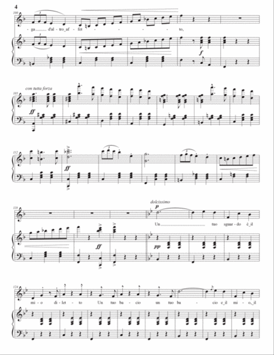 ARDITI: Il bacio (transposed to C major) Voice scores gallery preview page 5