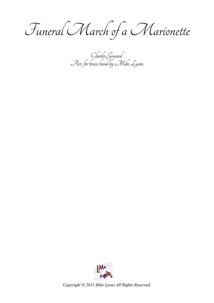 Funeral March of a Marionette (Brass band) Brass Band scores gallery preview page 1
