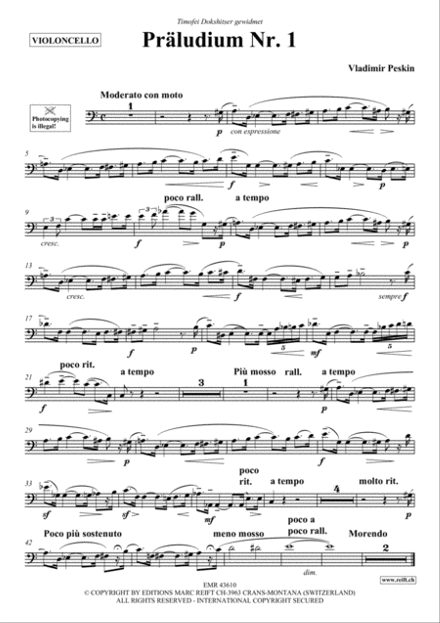 Praludium No. 1 Piano Accompaniment scores gallery preview page 2