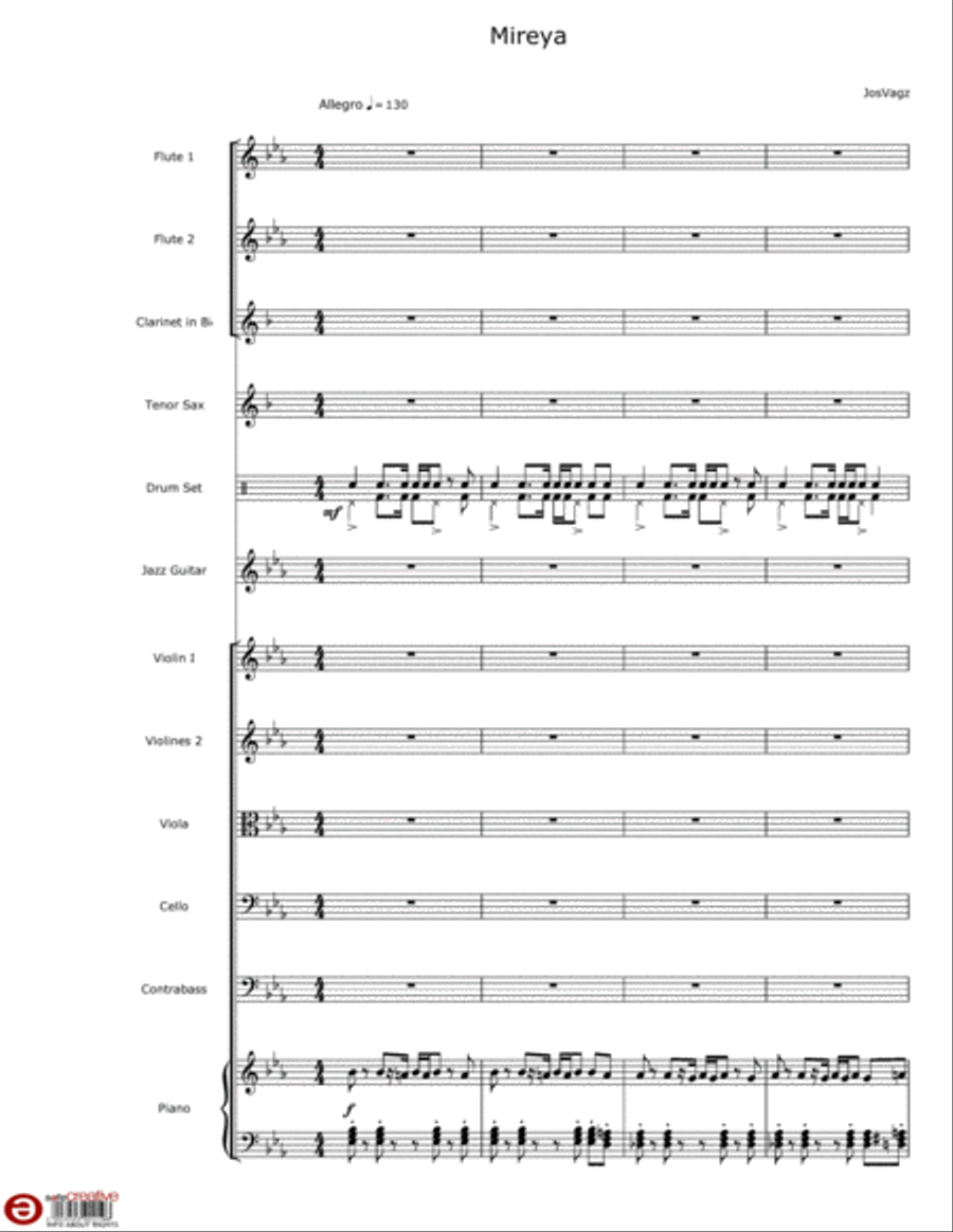 Mireya Chamber Orchestra scores gallery preview page 1