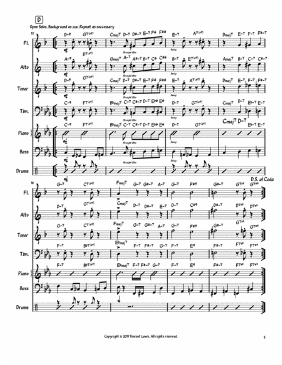 Ruby, My Dear Small Ensemble scores gallery preview page 5