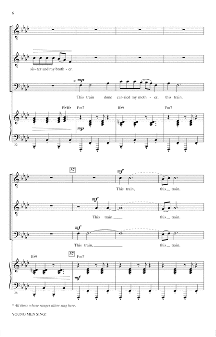 Young Men Sing (Collection) TTBB scores gallery preview page 5