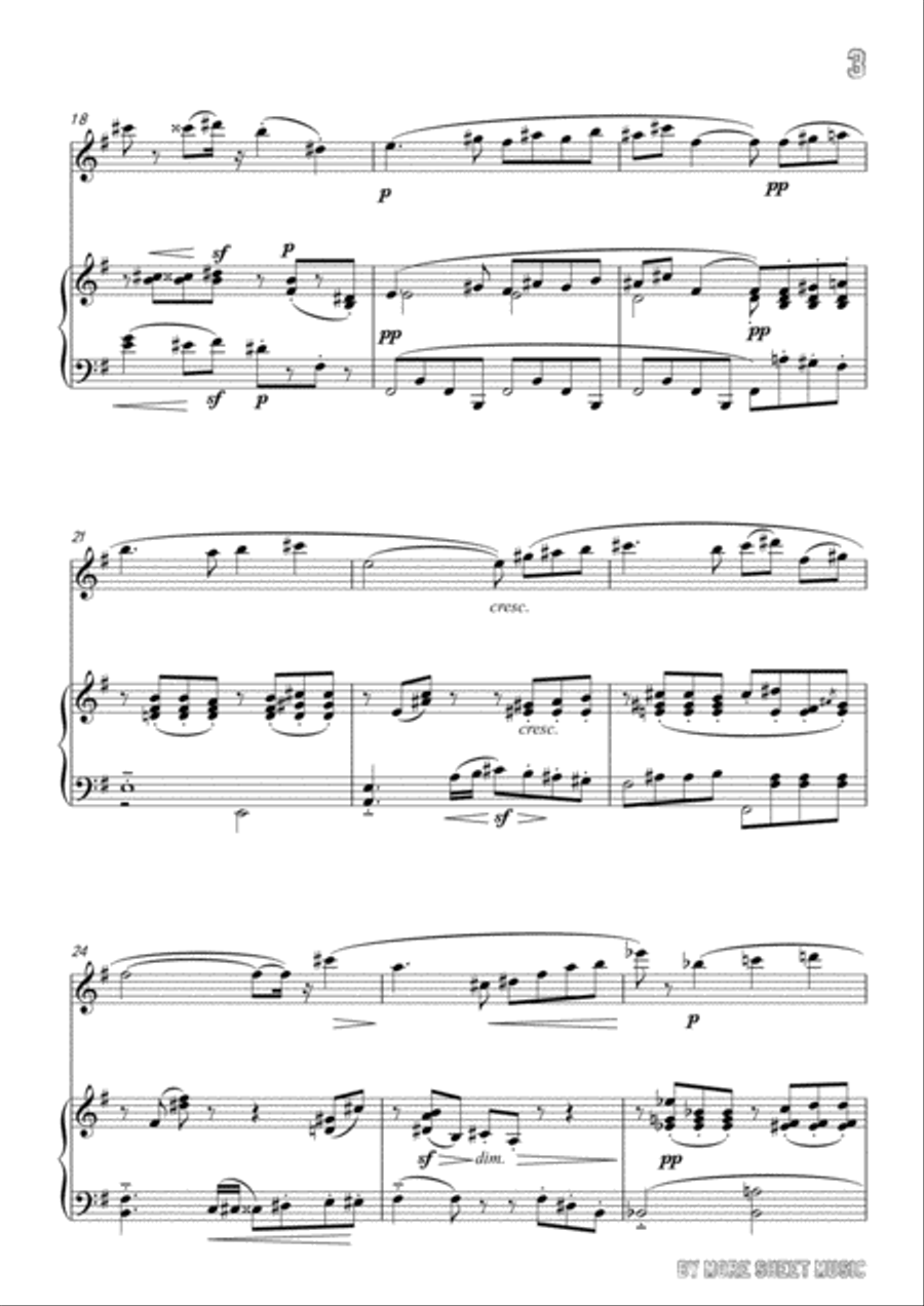 Chabrier-Pastorale des cochons roses,for Violin and Piano Voice scores gallery preview page 5