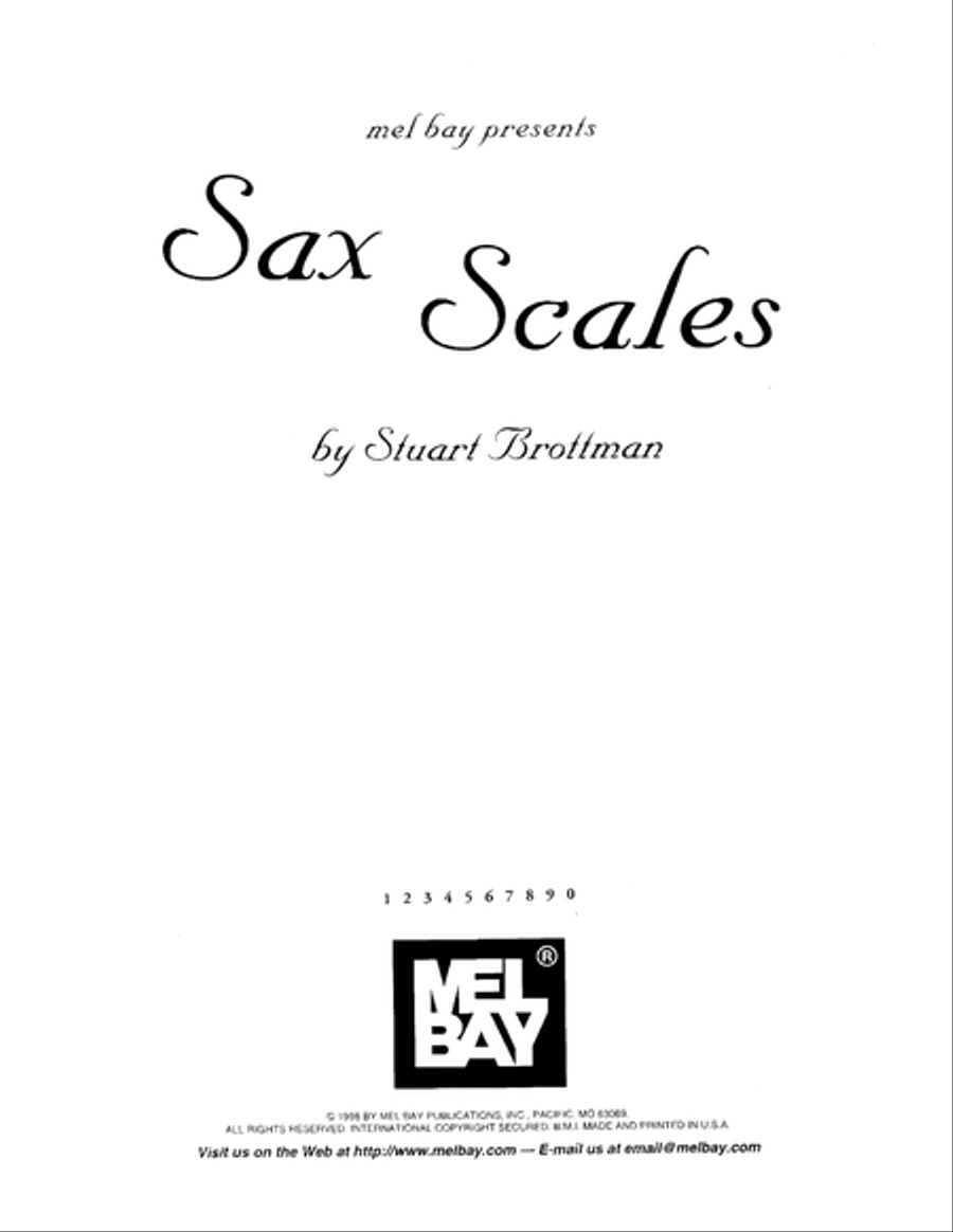 Sax Scales Saxophone scores gallery preview page 2
