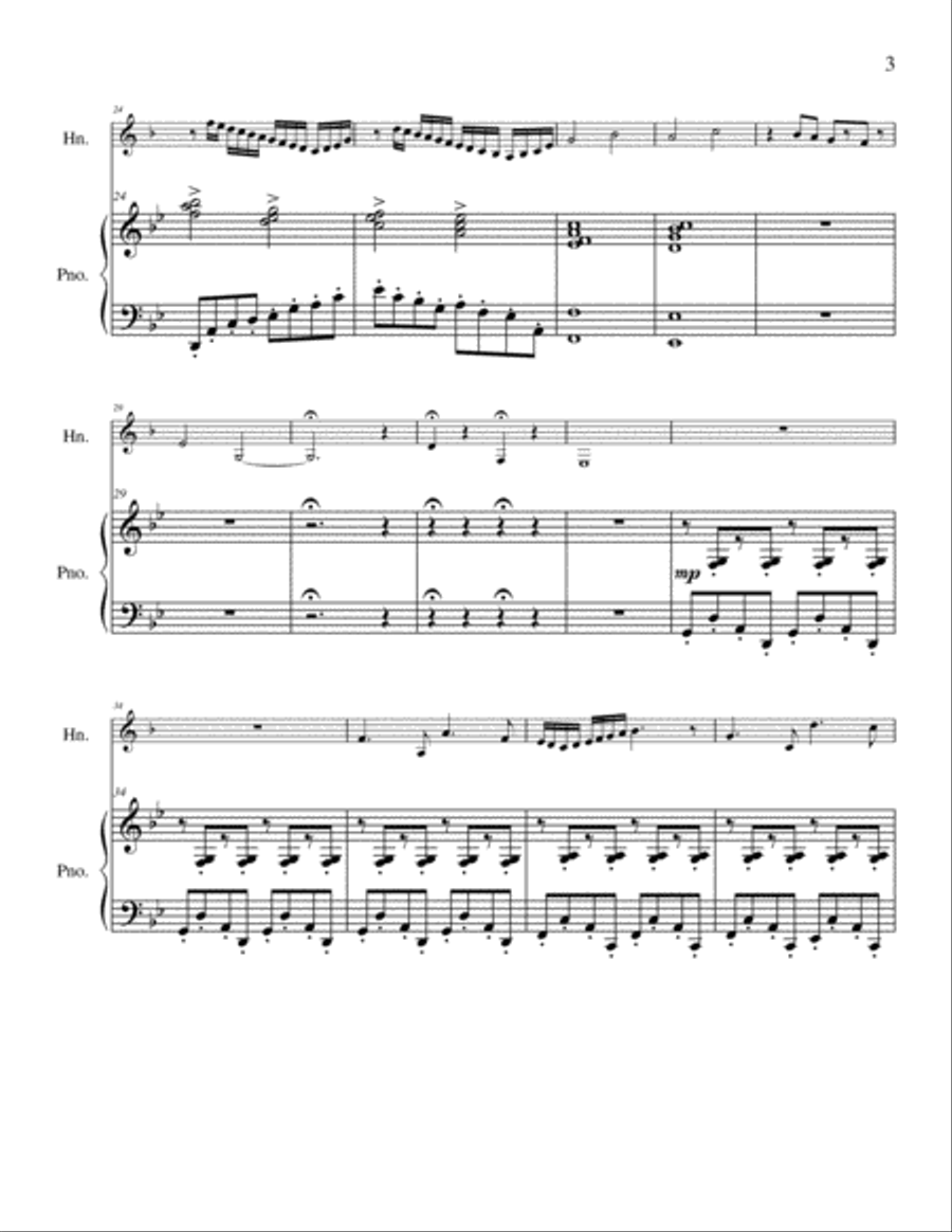 Sonatina Horn scores gallery preview page 3
