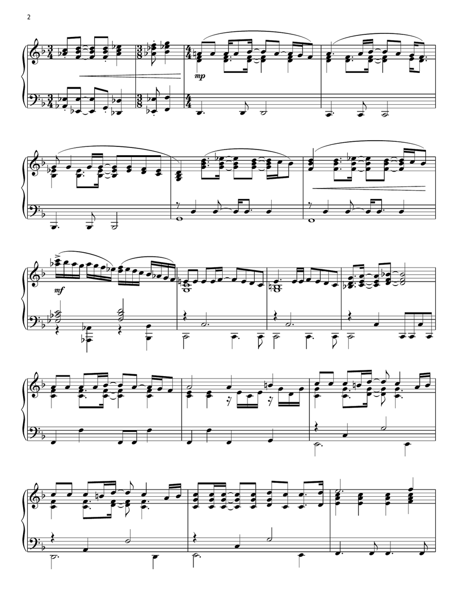 MacArthur Park Piano Solo scores gallery preview page 2