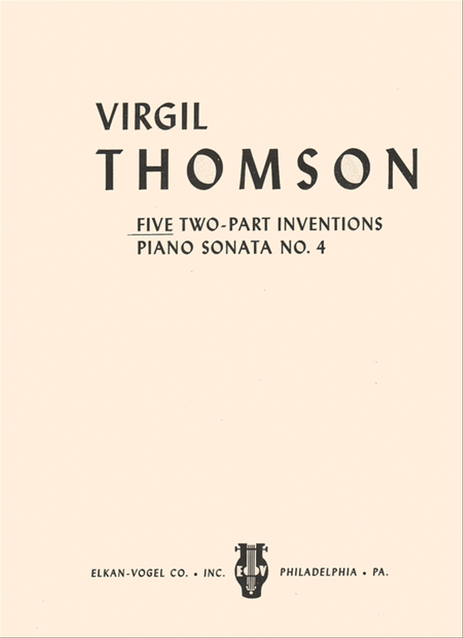 Five Two-Part Inventions Chamber Music scores gallery preview page 1