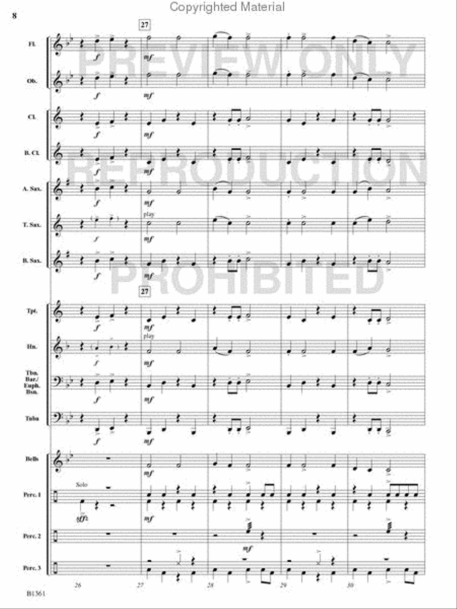 Cowboy Cattle Drive Cowboy Cattle Drive Concert Band scores gallery preview page 7