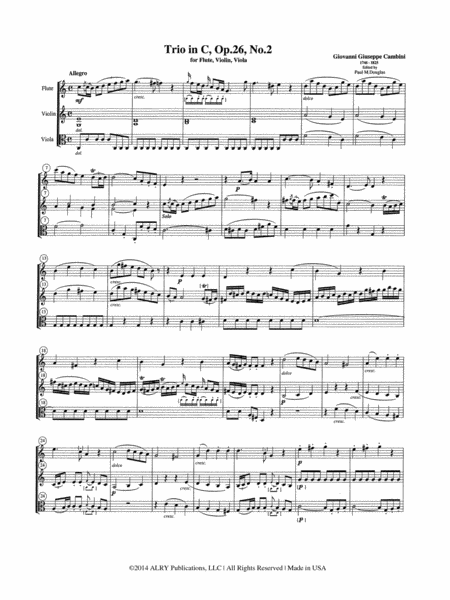 Trios, Op. 26, Nos. 1-3