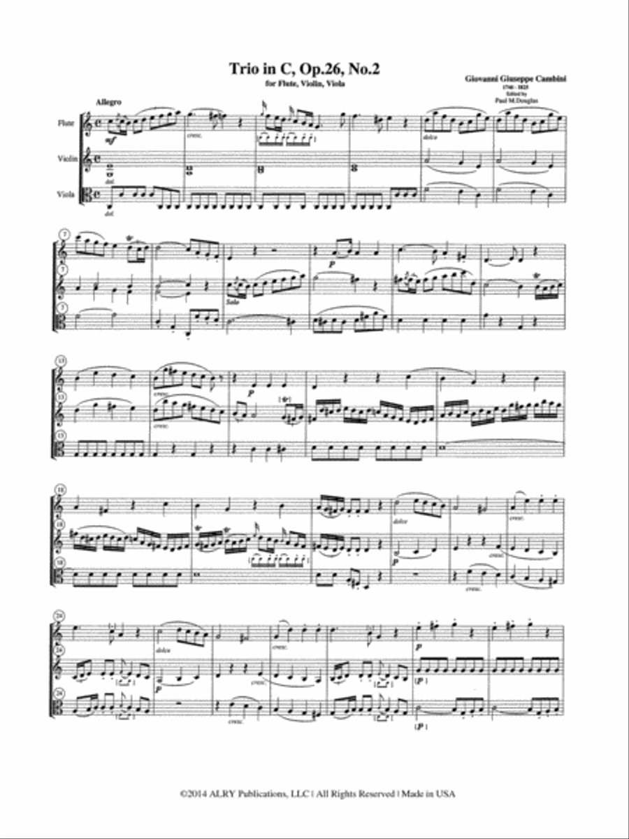 Trios, Op. 26, Nos. 1-3 Trios, Op. 26, Nos. 1-3 School and Community scores gallery preview page 3