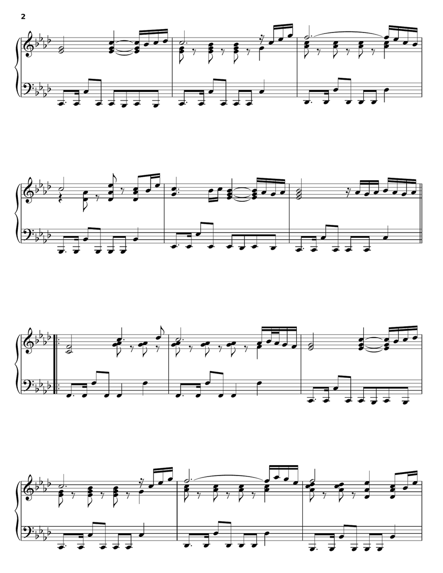 Playing By Heart Piano Solo scores gallery preview page 2