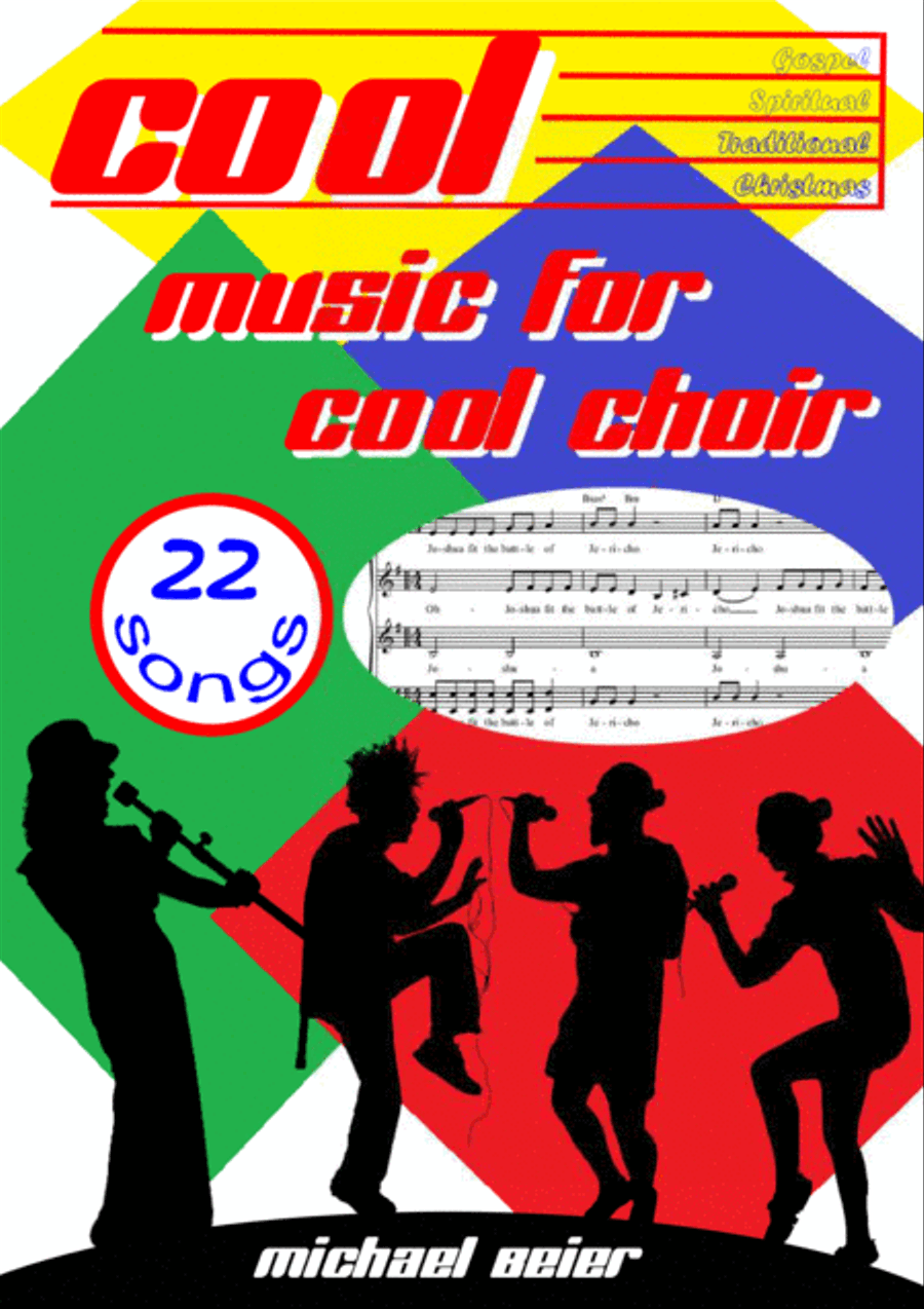 COOL MUSIC FOR COOL CHOIR - 22 Arrangements SATB Gospel Spiritual Traditional Christmas 4-Part scores gallery preview page 1