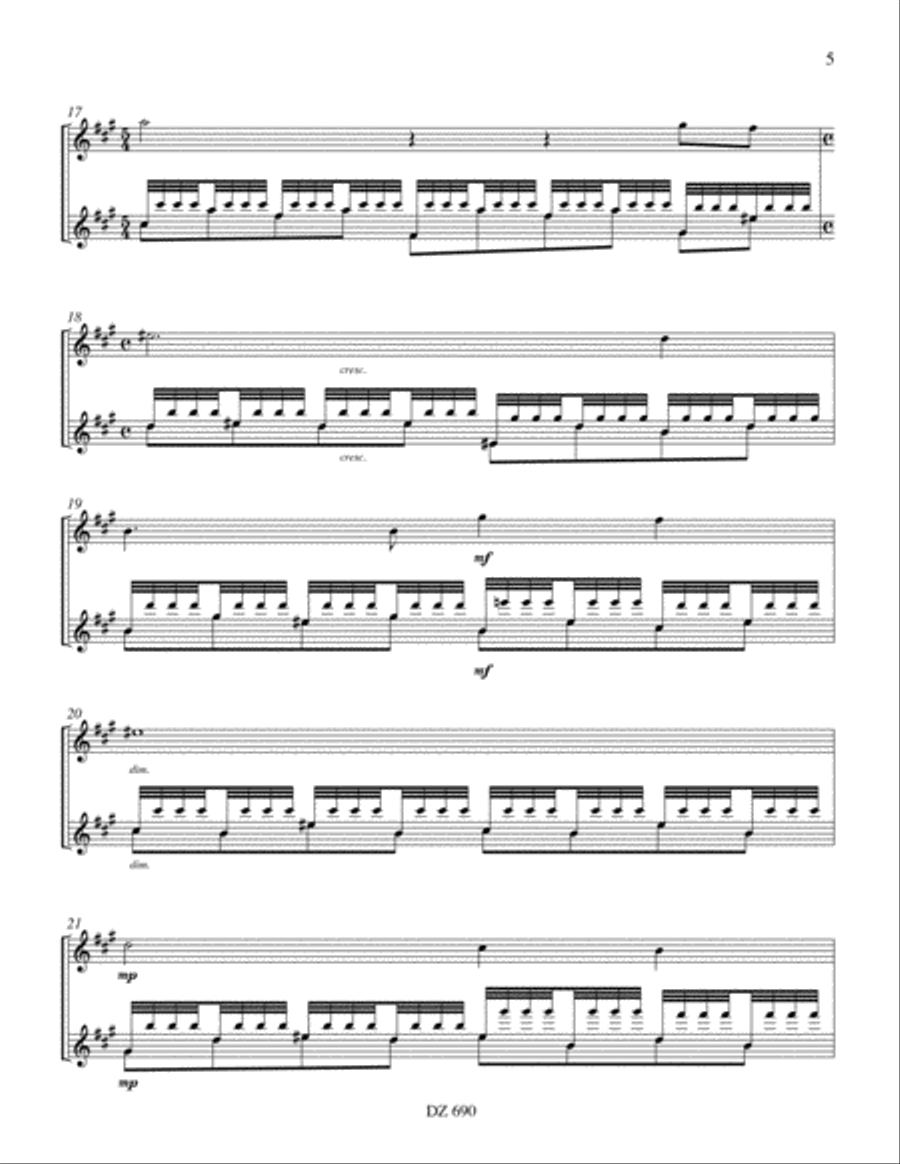 Sonnet Classical Guitar scores gallery preview page 5