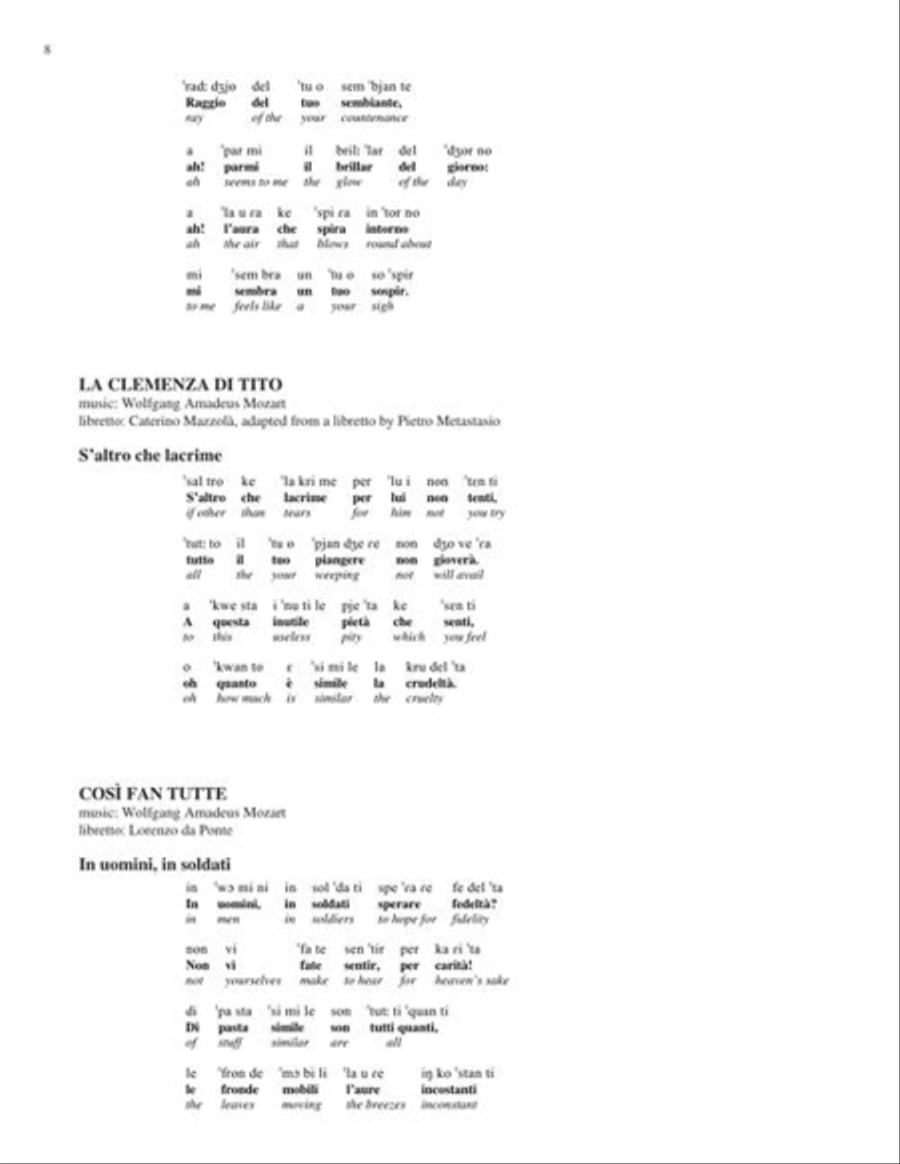 Diction Coach – G. Schirmer Opera Anthology (Arias for Soprano Volume 2) Voice Solo scores gallery preview page 10