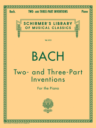 Book cover for 15 Two- and Three-Part Inventions