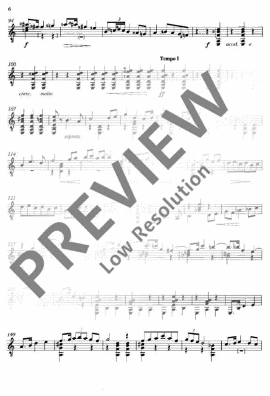 Cuatro Piezas Classical Guitar scores gallery preview page 7