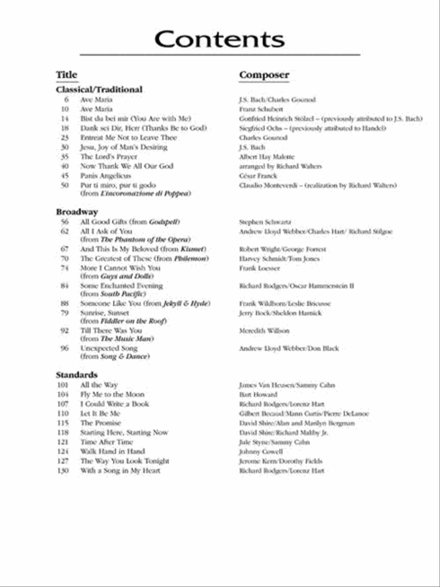 The Wedding Collection Voice scores gallery preview page 3