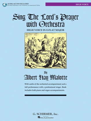 Book cover for Sing The Lord's Prayer with Orchestra - High Voice