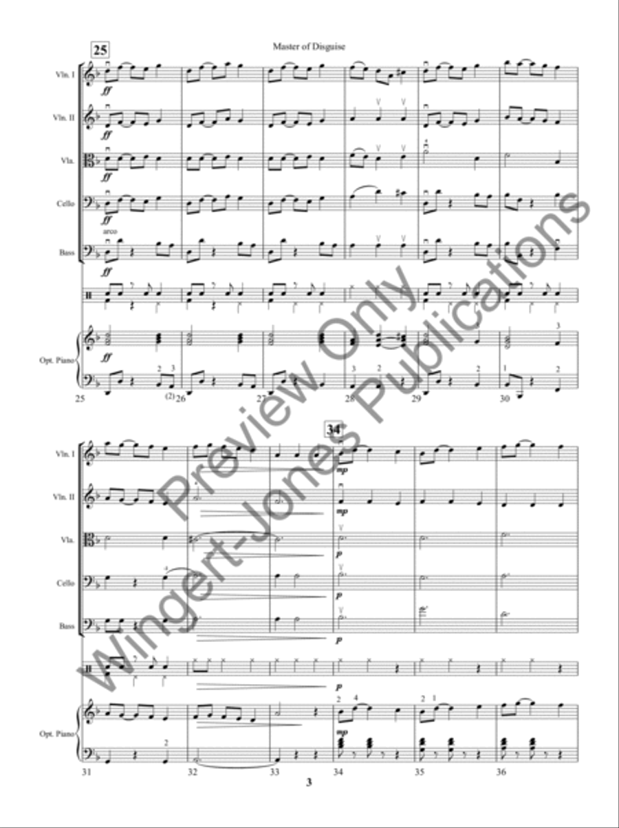 Master of Disguise String Orchestra scores gallery preview page 6