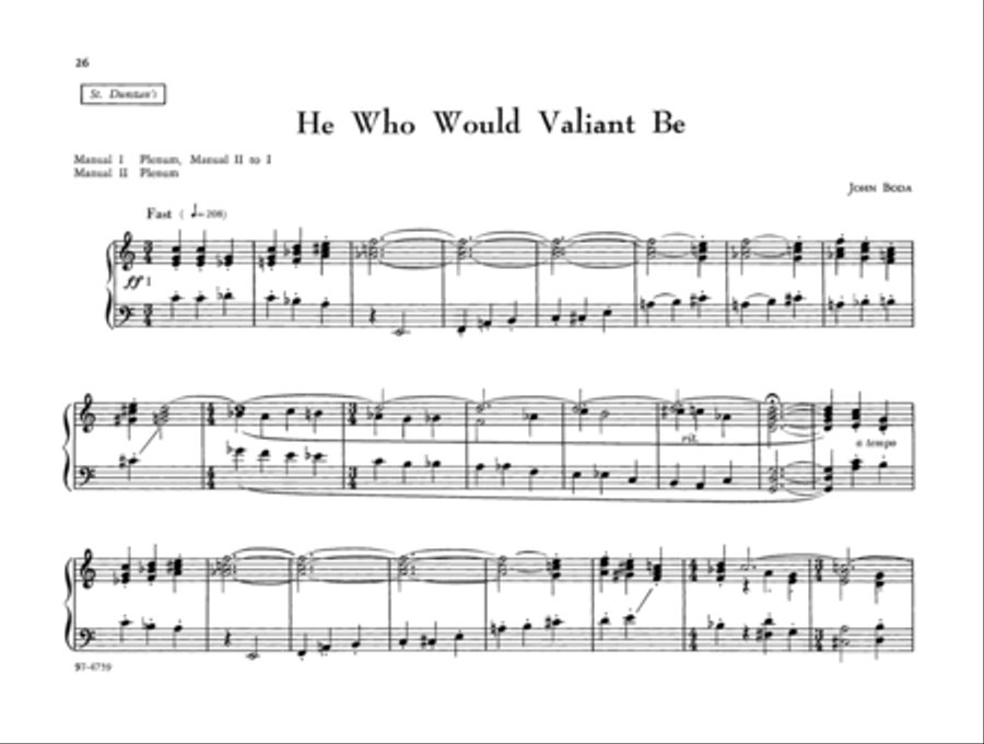 The Parish Organist, Part 12 (Familiar Hymn Tunes) Organ scores gallery preview page 12