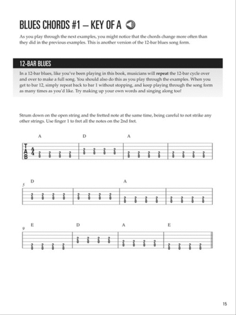 Blues Guitar for Kids - Hal Leonard Guitar Method Acoustic Guitar scores gallery preview page 3
