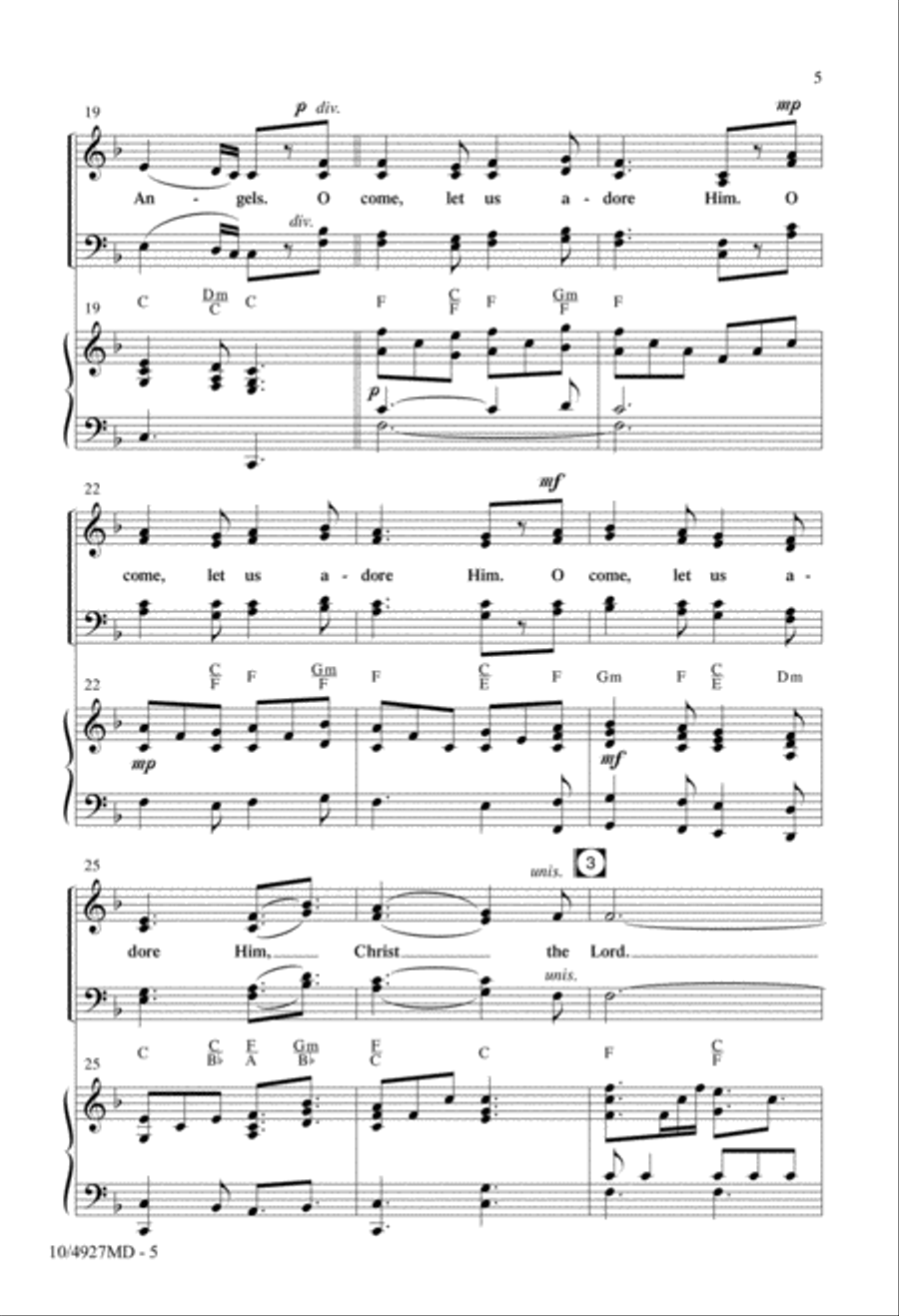 Adeste Fideles 4-Part scores gallery preview page 4