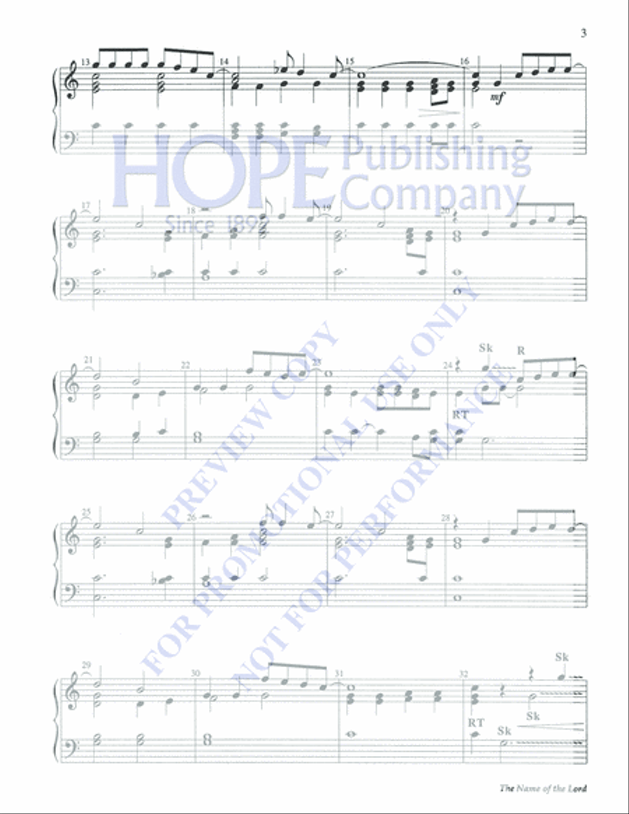 The Name of the Lord 3-Octaves scores gallery preview page 3