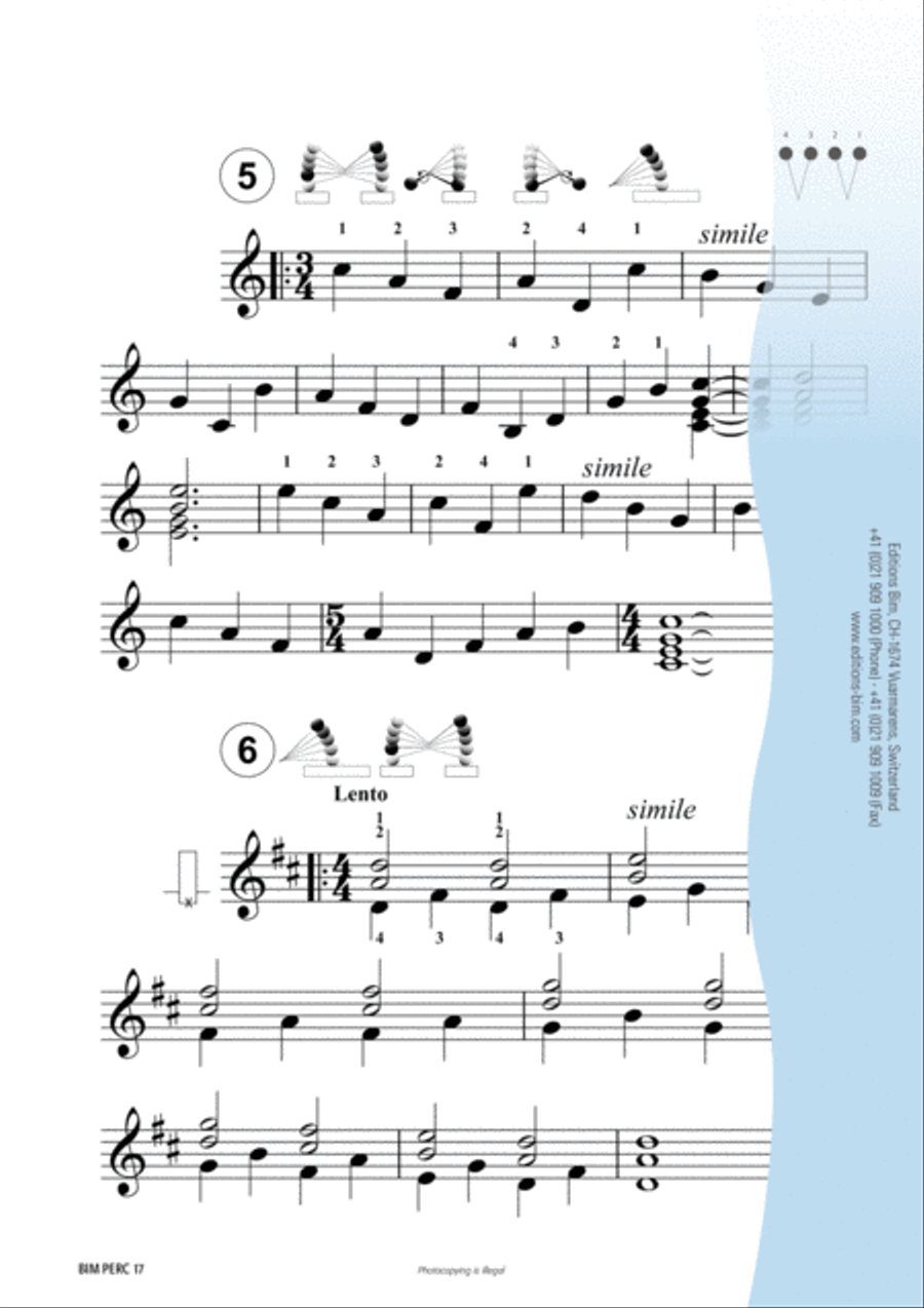 Beginning with 4 Mallets Marimba scores gallery preview page 4