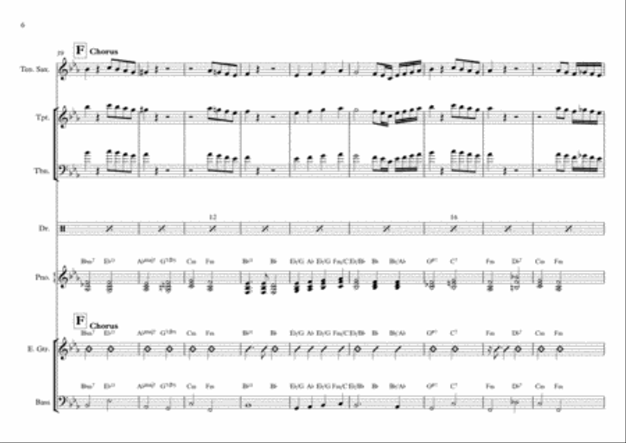 Angels From The Realms of Glory - Contemporary Arrangement Jazz Ensemble scores gallery preview page 6