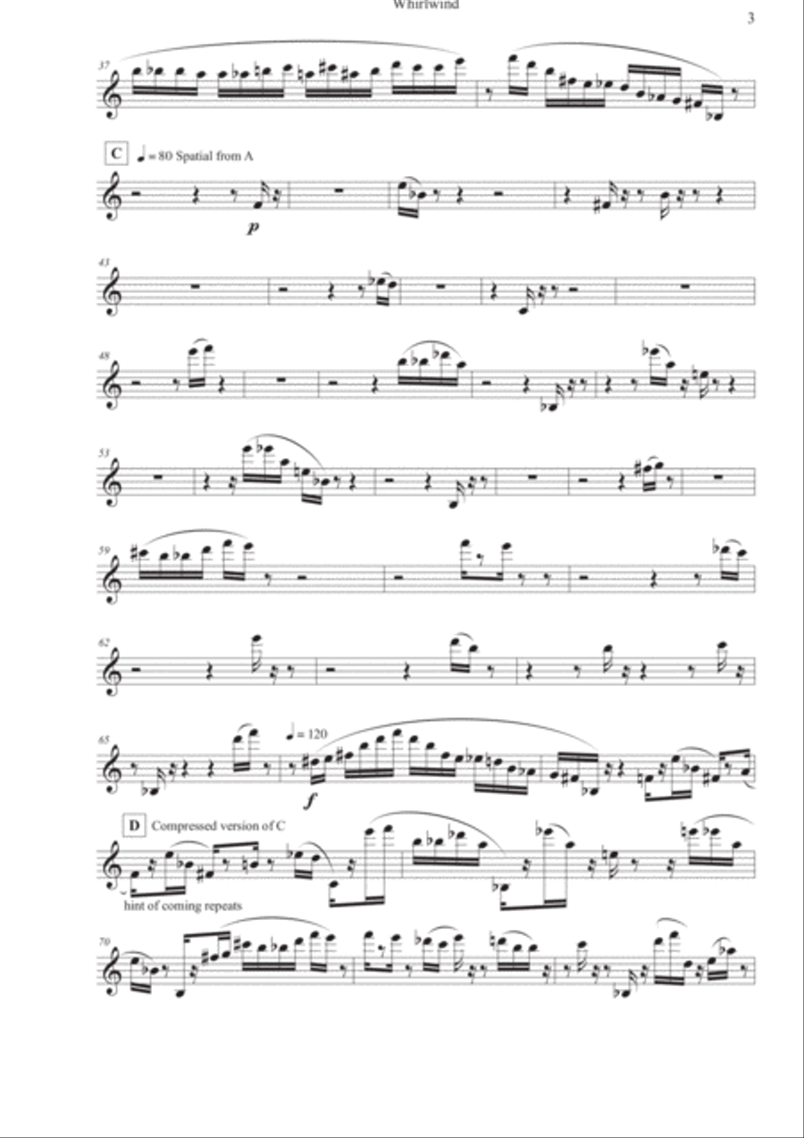 Whirlwind (oboe) Oboe Solo scores gallery preview page 3
