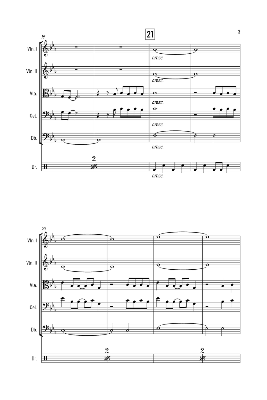 Blinding Lights String Quintet scores gallery preview page 4